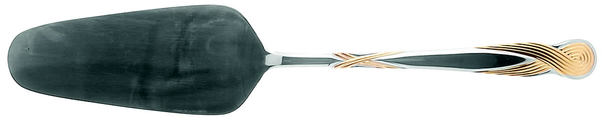 Octave-Gold (Stainless, Gold Accent) All Stainless Pie Server by Retroneu-1