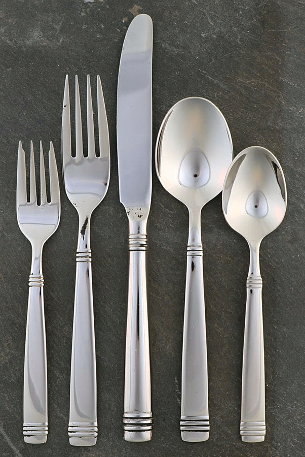 Orion (Stainless) 5 Piece Place Setting by Retroneu-1