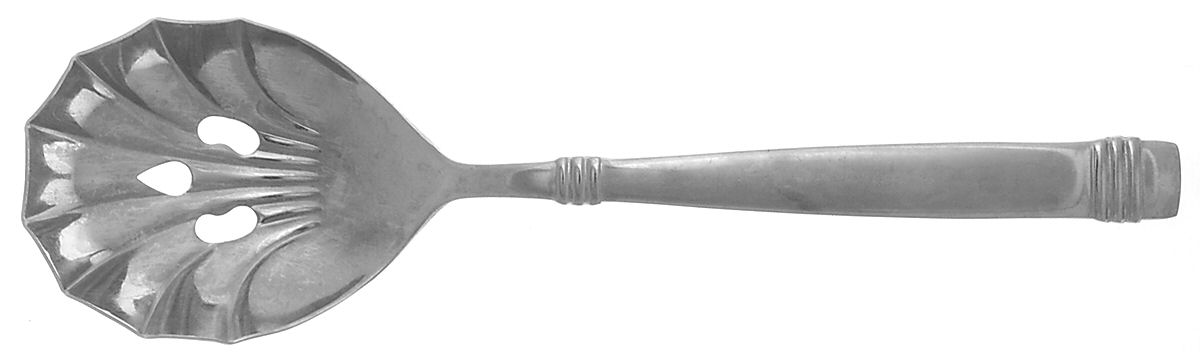 Orion (Stainless) Pierced Solid Serving Spoon by Retroneu-1