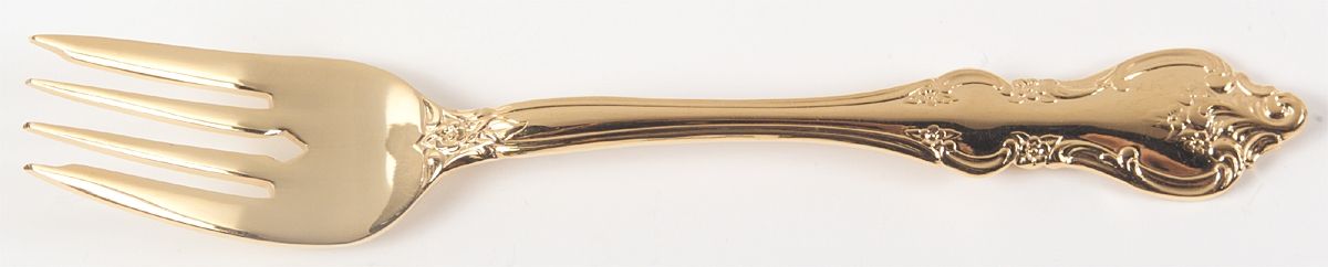 Paloma (Gold Electroplate) Individual Salad Fork by Retroneu-1