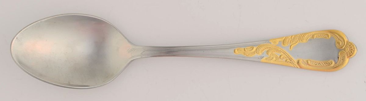 Pegasus Gold (Stainless) Place/Oval Soup Spoon by Retroneu-1