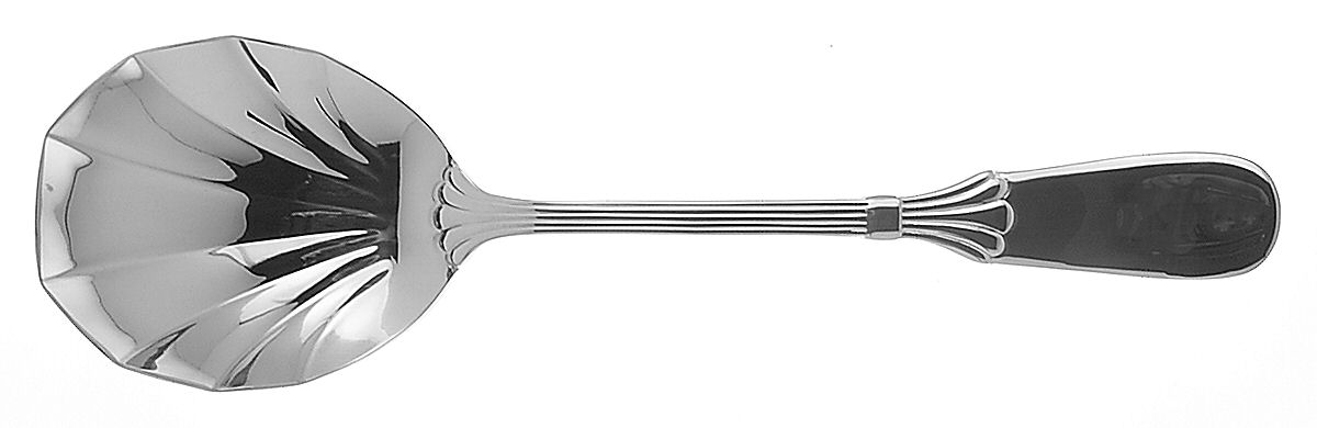 Prince of Wales (Stainless) Solid Serving Spoon by Retroneu-1