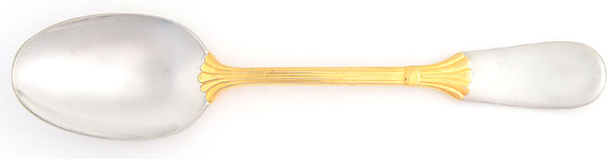 Prince of Wales-Gold Accent (Stainless) Teaspoon by Retroneu-1
