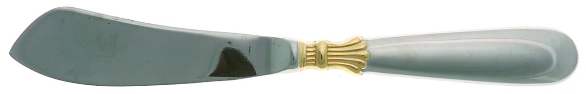Prince of Wales-Gold Accent (Stainless) Hollow Handle Master Butter Knife by Retroneu-1