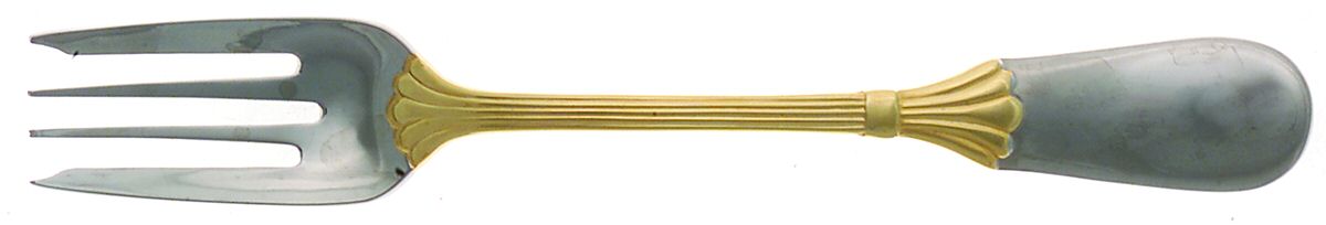 Prince of Wales-Gold Accent (Stainless) Individual Salad Fork by Retroneu-1