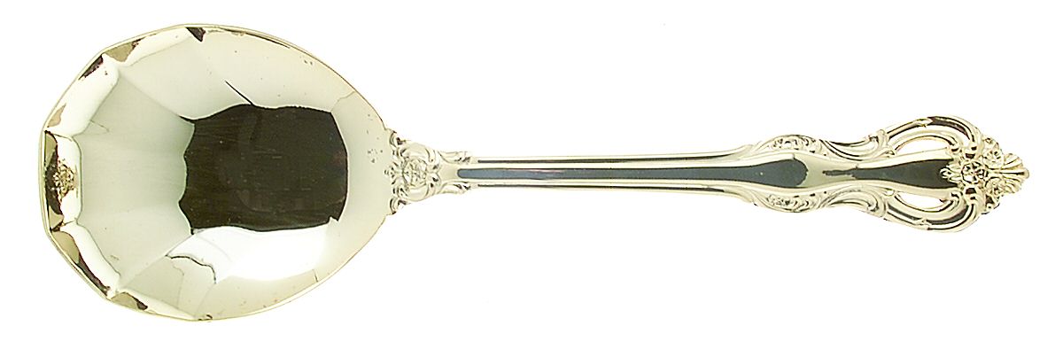Regence (Gold Electroplate) Solid Serving Spoon by Retroneu-1