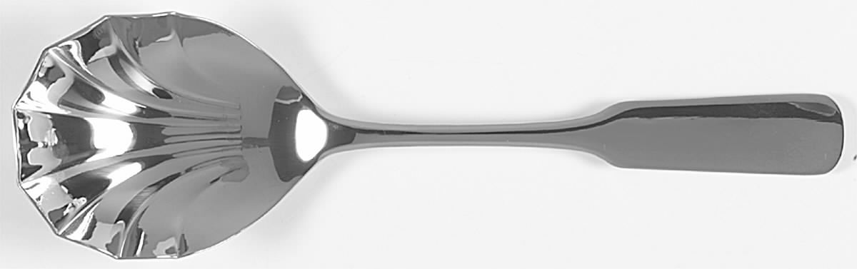 Cambridge (Stainless) Solid Serving Spoon by Retroneu-1