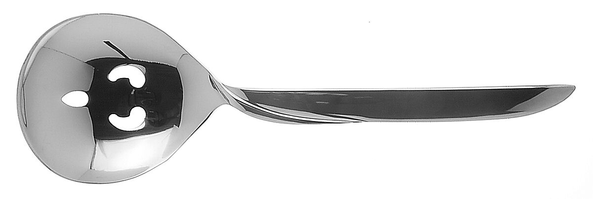 Slope (Stainless) Pierced Solid Serving Spoon by Retroneu-1