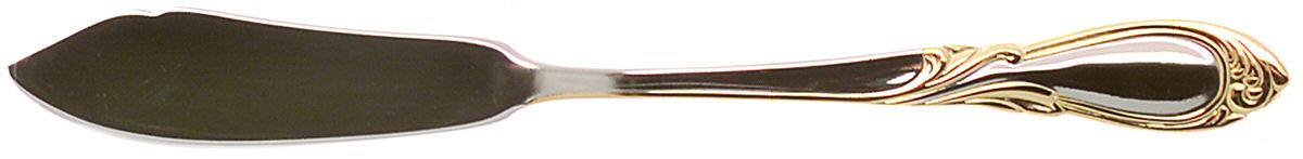 Stephanie-Gold Accent (Stainless) Flat Handle Master Butter Knife by Retroneu-1