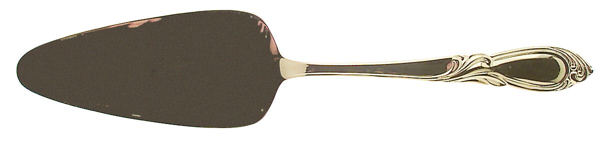 Stephanie (Gold Electroplate) Solid Pie Server by Retroneu-1