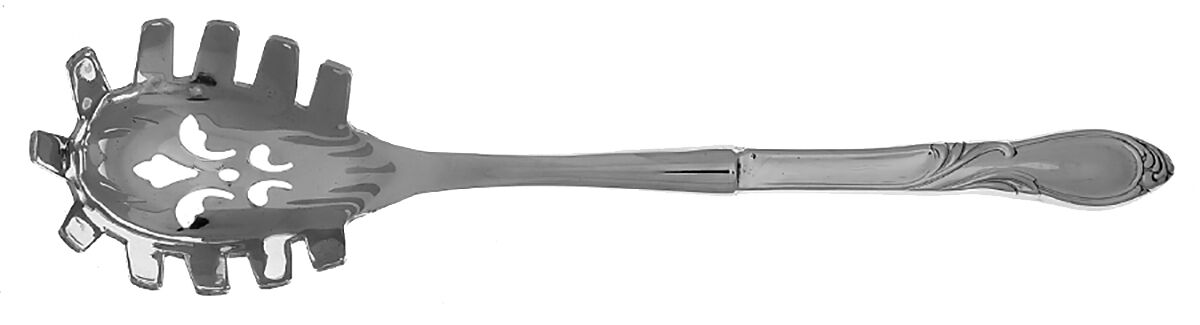 Stephanie (Stainless) Pasta Server with Stainless Bowl HC by Retroneu-1