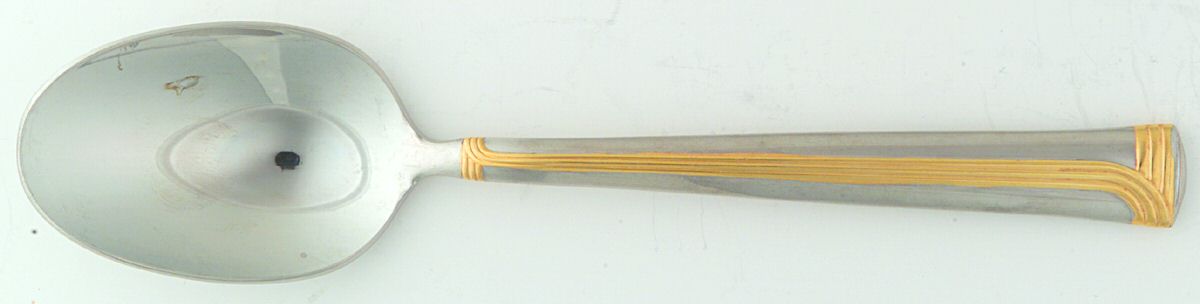 Superieur (Stainless-Gold Accent) Teaspoon by Retroneu-1