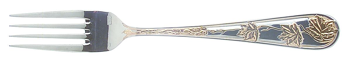 Tuileries-Leaf Garden (Stainless, Gold Accent) Fork by Retroneu-1