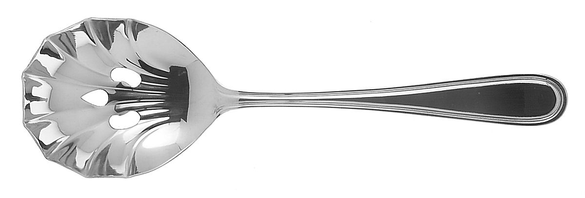 Unity (Stainless) Pierced Solid Serving Spoon by Retroneu-1