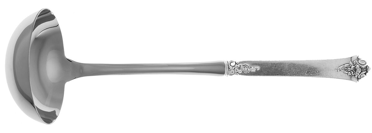 Castle Rose (Sterling, 1942) Soup Ladle with Stainless Bowl HC by Royal Crest-1