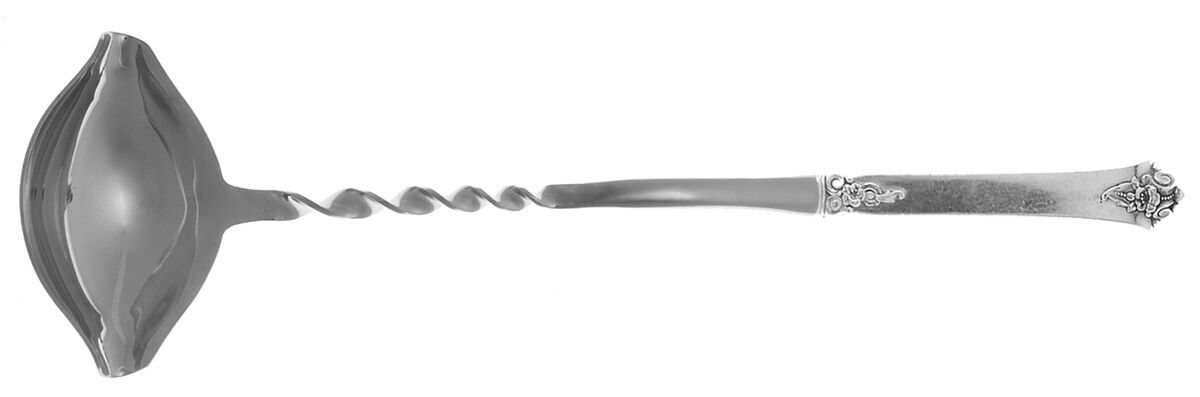 Castle Rose (Sterling, 1942) Punch Ladle with Stainless Bowl HC by Royal Crest-1