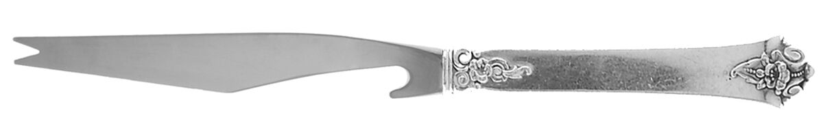Castle Rose (Sterling, 1942) Bar Knife Serving with Stainless Blade HC by Royal Crest-1
