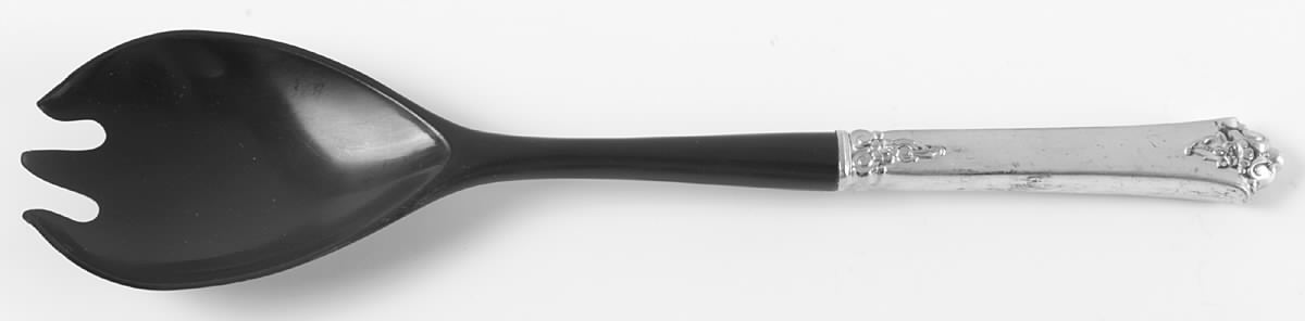 Castle Rose (Sterling, 1942) Salad Serving Fork with Plastic Prongs by Royal Crest-1