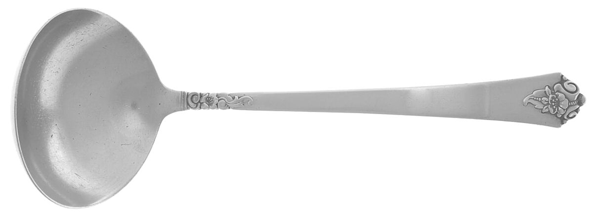 Castle Rose (Sterling, 1942) Solid Gravy Ladle by Royal Crest-1