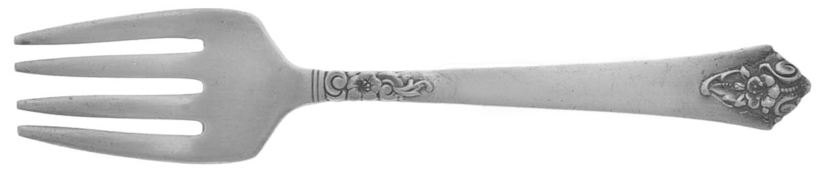 Castle Rose (Sterling, 1942) Baby Fork by Royal Crest-1
