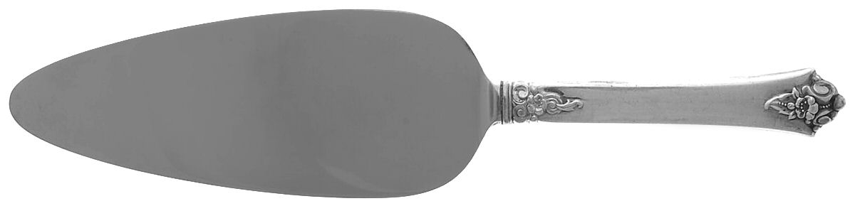 Castle Rose (Sterling, 1942) Pie Server with Stainless Blade by Royal Crest-1