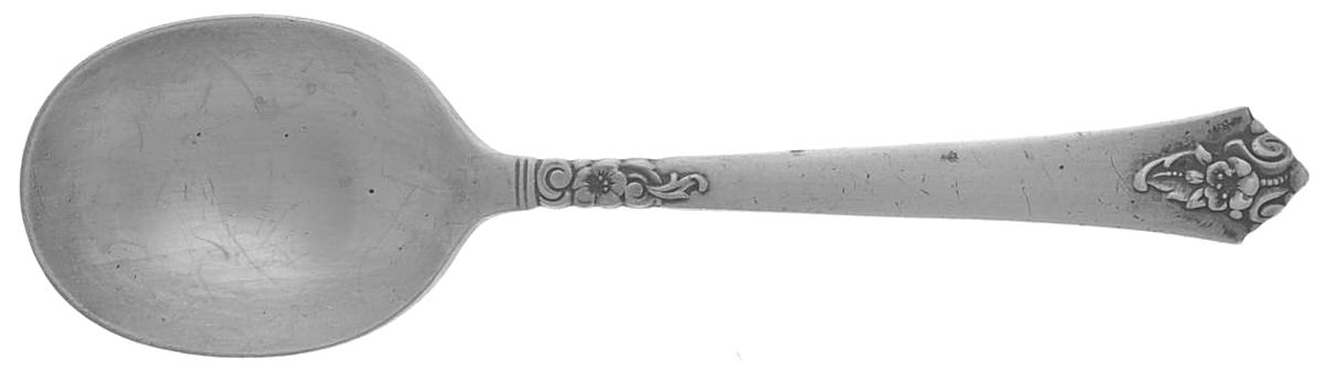 Castle Rose (Sterling, 1942) Straight Handle Baby Spoon by Royal Crest-1