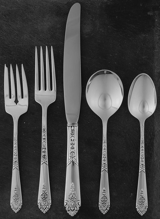 Promise (Sterling, 1948) 5 Piece Place Size Setting by Royal Crest-1
