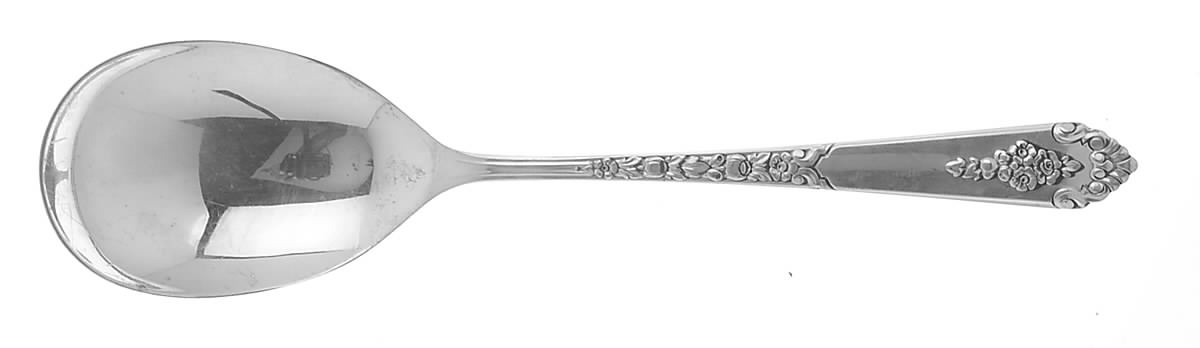 Promise (Sterling, 1948) Solid Smooth Casserole Spoon by Royal Crest-1