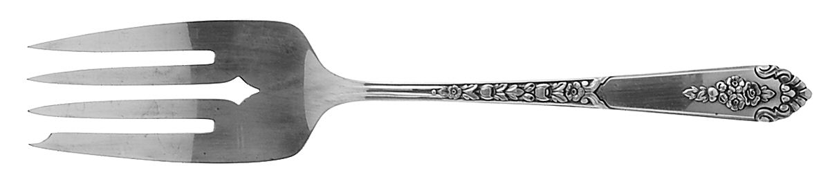 Promise (Sterling, 1948) Medium Solid Cold Meat Serving Fork by Royal Crest-1