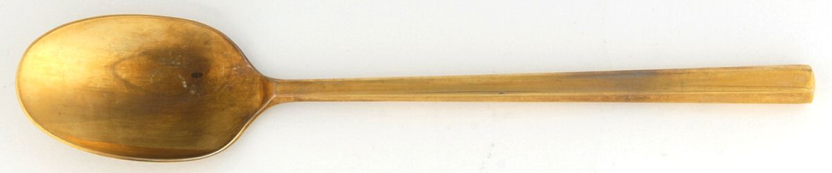 Sextet Gold Place/Oval Soup Spoon by Retroneu-1
