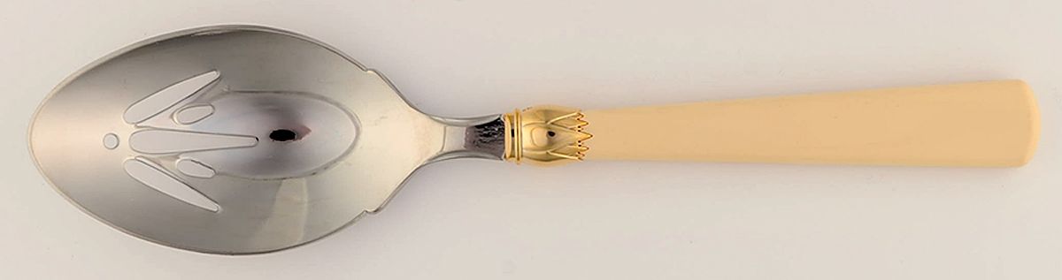 Monet-Ivory (Stainless) Pierced Tablespoon (Serving Spoon) by Reed & Barton-1