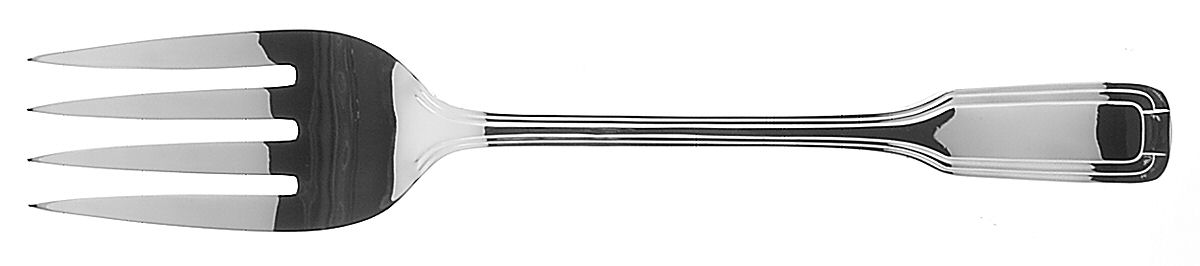 Deco (Silverplate) Solid Serving Fork by Retroneu-1