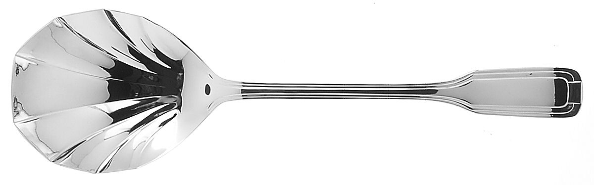 Deco (Silverplate) Solid Serving Spoon by Retroneu-1