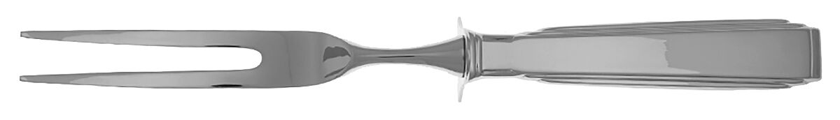 Art Deco (Stainless) Large Stainless-Prong Roast Carving Fork by Ricci (Argentieri)-1