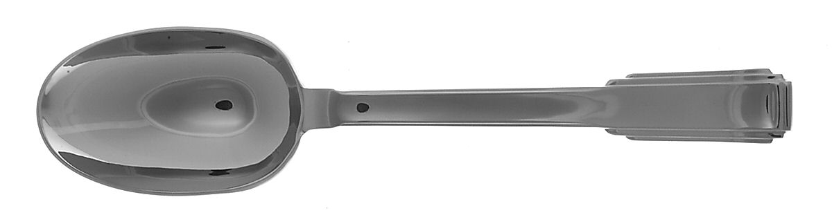 Art Deco (Stainless) Solid Serving Spoon by Ricci (Argentieri)-1
