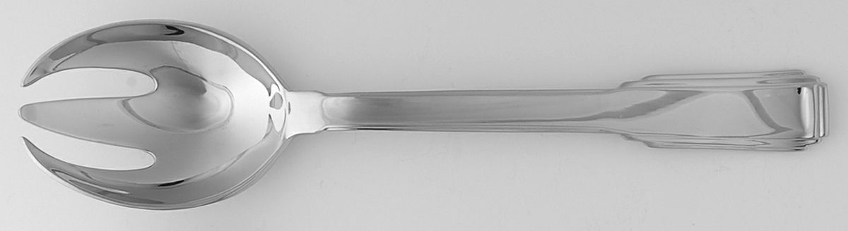 Art Deco (Stainless) Solid Salad Serving Fork by Ricci (Argentieri)-1