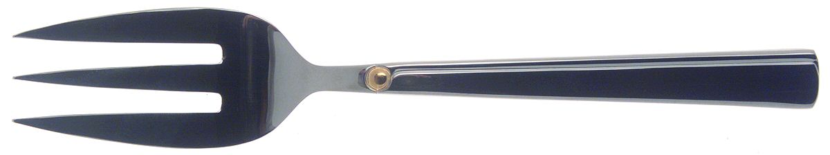 Dorato (Stainless) Medium Solid Cold Meat Serving Fork by Reed & Barton-1