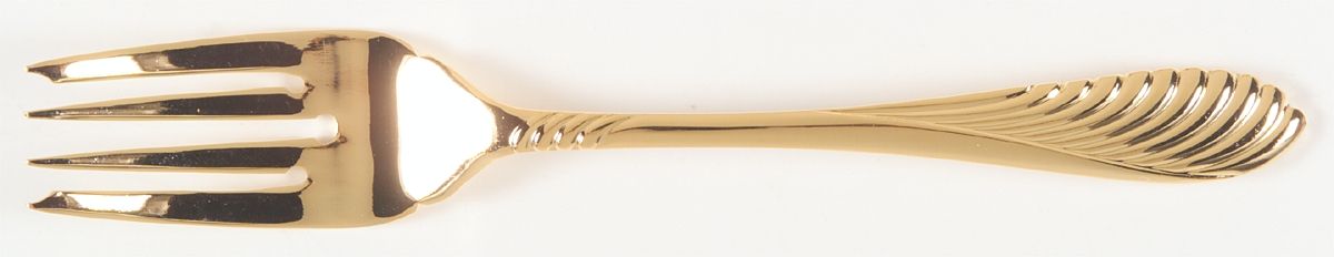 Coqui Gold (Gold Electroplate) Individual Salad Fork by Retroneu-1