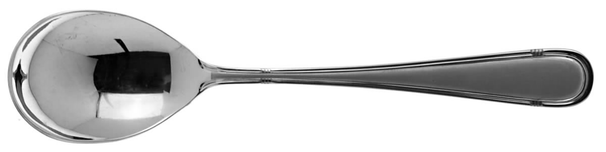 RBL10 (STAINLESS, GOLD ACCT) Sugar Spoon by Roberts & Belk-1