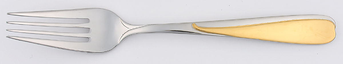 Sonata (Stainless, Gold Acct) Individual Salad Fork by Retroneu-1