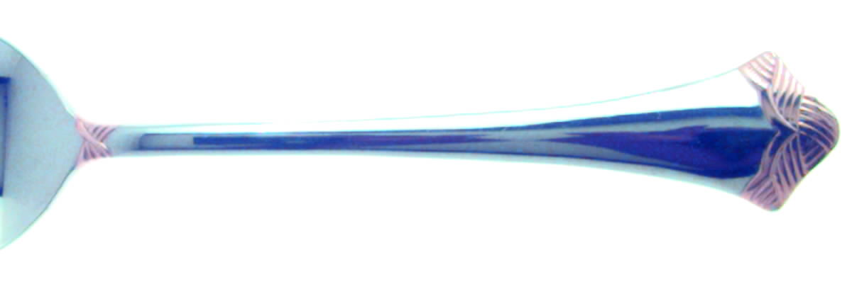 Ashanti (Stainless, Gold Accent) Tablespoon (Serving Spoon) by Royal Gallery-1