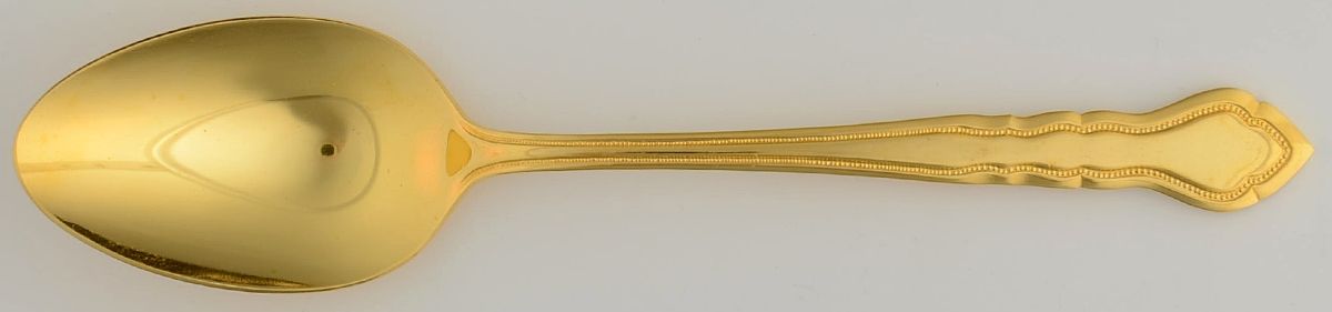 Golden Carriage (Gold Electroplate) Tablespoon (Serving Spoon) by Reed & Barton-1