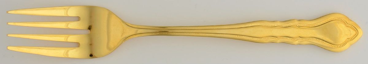 Golden Carriage (Gold Electroplate) Individual Salad Fork by Reed & Barton-1