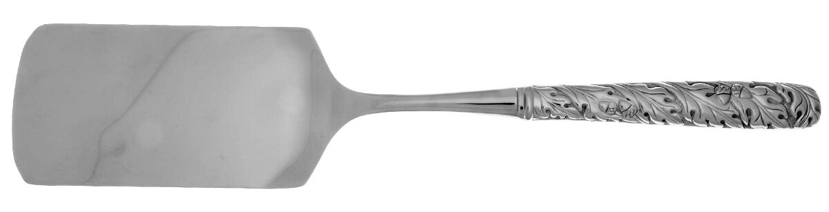 Oakleaf (Stainless) Lasagna Server with Stainless Blade HC by Reed & Barton-1