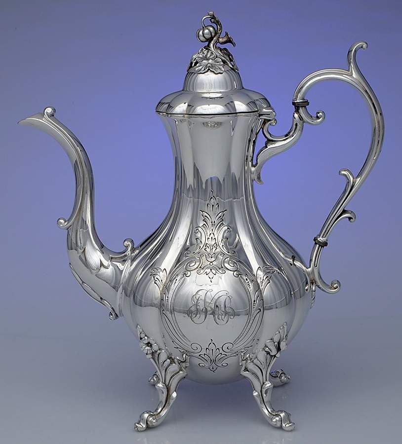 The Winthrop (Silverplate, Hollowware) Silverplate Coffee Pot by Reed & Barton-1