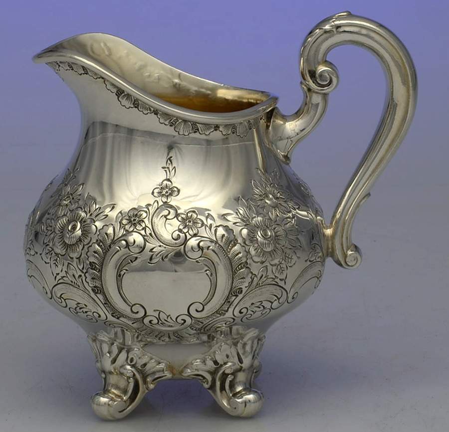Regent-Chased (5600C, Silverplate, Hollowware) Creamer by Reed & Barton-1