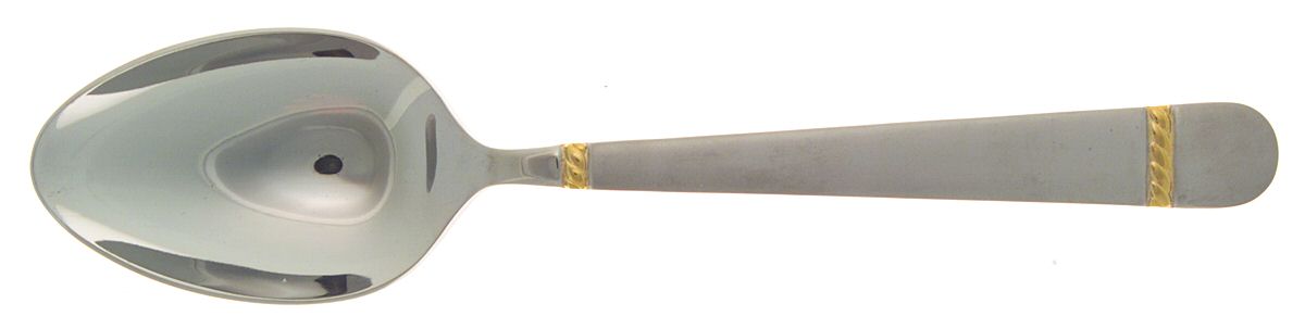 Brighton Gold-Matte (Stainless) Tablespoon (Serving Spoon) by Reed & Barton-1