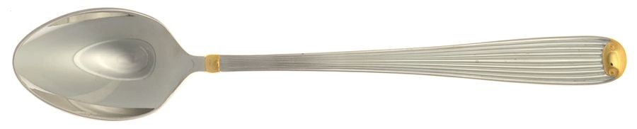 Golden Fluted Scroll (Stainless) Iced Tea Spoon by Reed & Barton-1