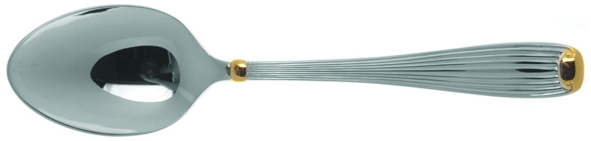 Golden Fluted Scroll (Stainless) Tablespoon (Serving Spoon) by Reed & Barton-1