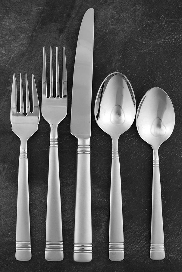 Longwood Matte (Stainless) 5 Piece Place Setting by Reed & Barton-1